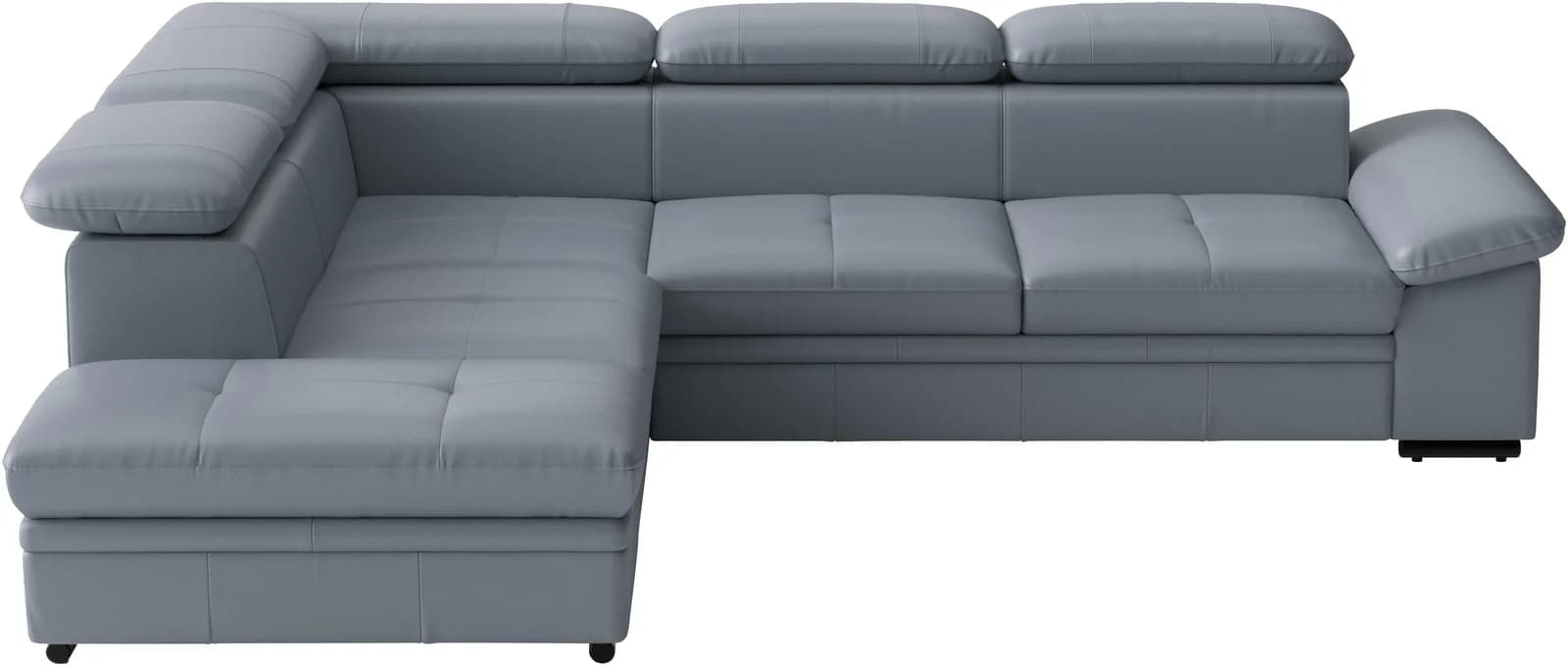 SIT & MORE Ecksofa Viola mit Bettfunktion grau-blau