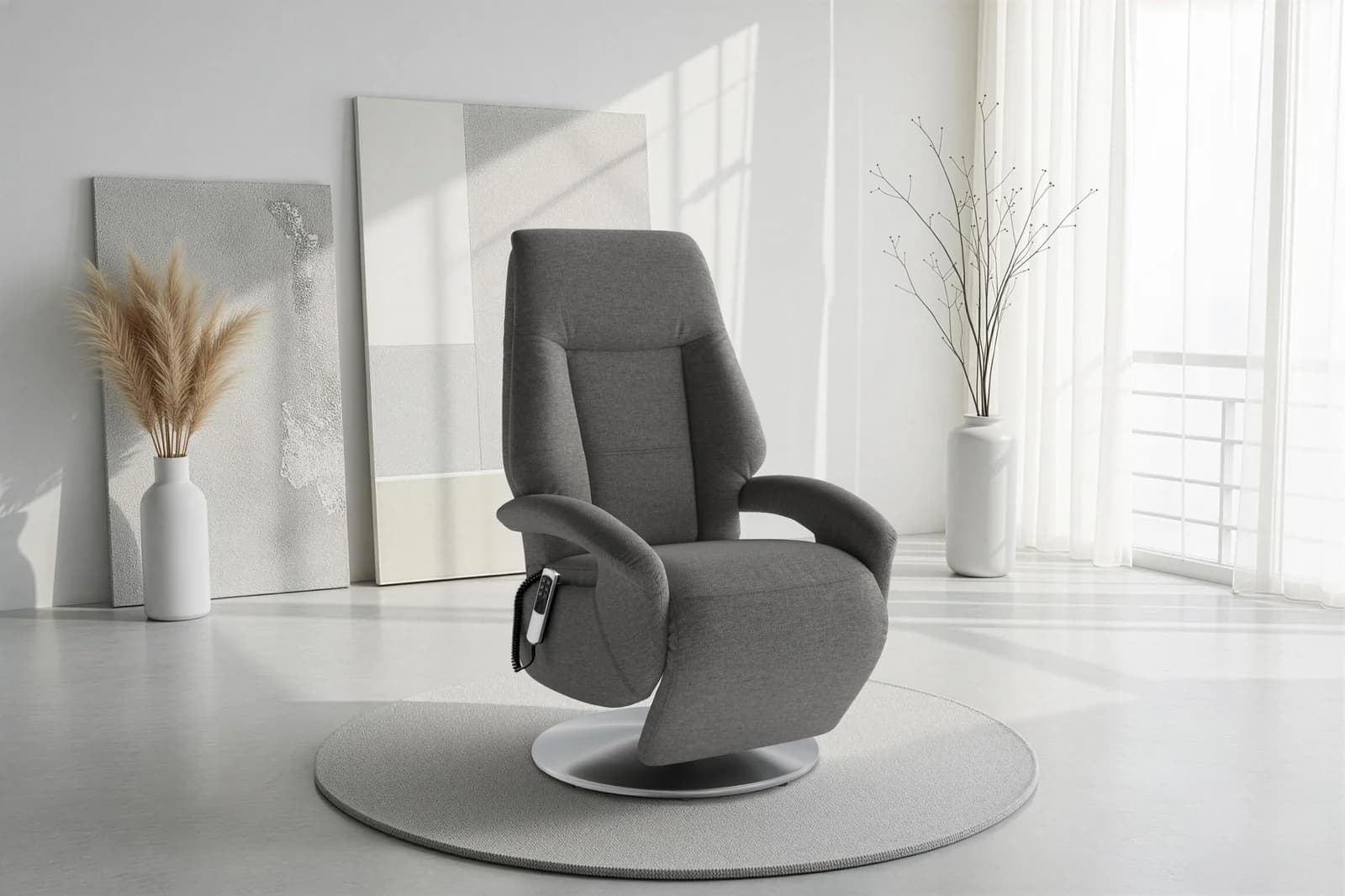 SIT & MORE TV-Sessel Enjoy Anthrazit Elektrisch Verstellbar