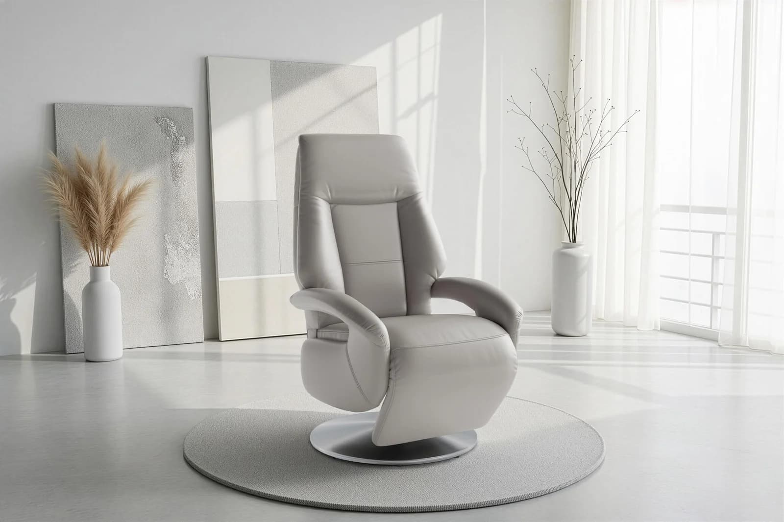 SIT & MORE TV-Sessel Enjoy light grau elektrisch verstellbar