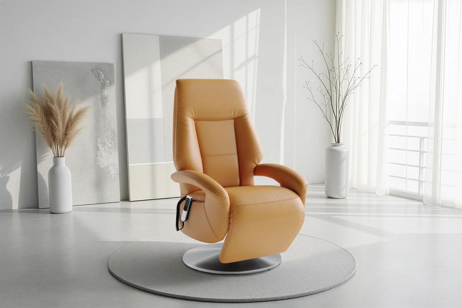 SIT & MORE TV-Sessel Enjoy Curry Elektrisch Verstellbar mit Aufstehhilfe