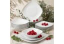 KONSIMO® Tafelservice CARLINA 18-tlg. Weiß Porzellan Quadratisch Bild 2