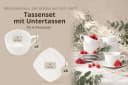 KONSIMO Kaffeeservice CARLINA 12-tlg. Weiß Porzellan quadratisch Bild 5