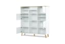 KONSIMO® Bücherregal FRISK 8 Böden 4 Türen Skandinavisch Bild 5