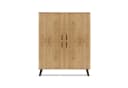 KONSIMO Highboard FRISK Türkommode 4 Türen 6 Böden Eiche Natur Skandinavisch Bild 1