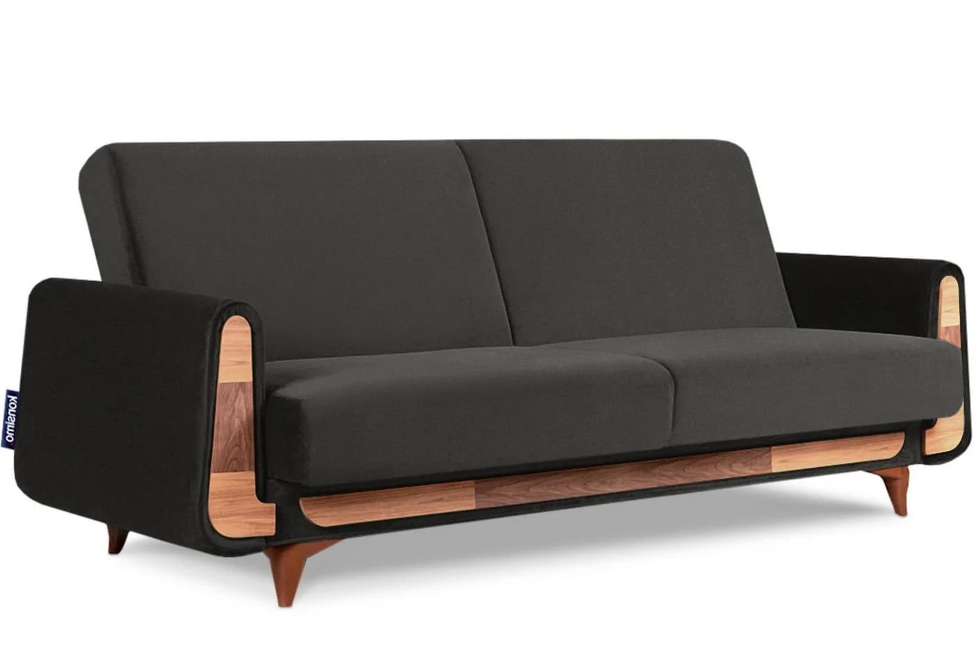 KONSIMO GUSTAVO 3-Sitzer Sofa mit Schlaffunktion und Bettkasten Anthrazit - Bild 2