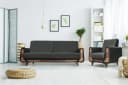 KONSIMO GUSTAVO 3-Sitzer Sofa mit Schlaffunktion und Bettkasten Anthrazit Bild 3