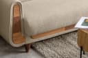 KONSIMO GUSTAVO 3-Sitzer Sofa Beige Schlaffunktion Bettkasten Bild 3