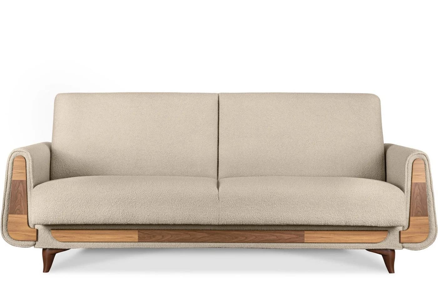 KONSIMO GUSTAVO 3-Sitzer Sofa Beige Schlaffunktion Bettkasten - Bild 4