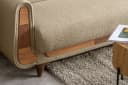 KONSIMO 3-Sitzer Sofa GUSTAVO Beige/Braun mit Schlaffunktion & Bettkasten Bild 3
