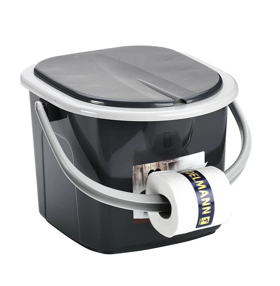 BranQ Campingtoilette 1305 Toiletteneimer Schwarz 15,5L - Bild 2