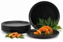 KONSIMO Teller-Set VICTO Schwarz 6-tlg. Steingut Bild 1