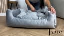 FAVRE Samt-Hundebett Relax Bless PARIS grau Bild 5