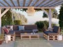 FAVRE Palettenkissen Set Beige Gartenkissen Bild 1