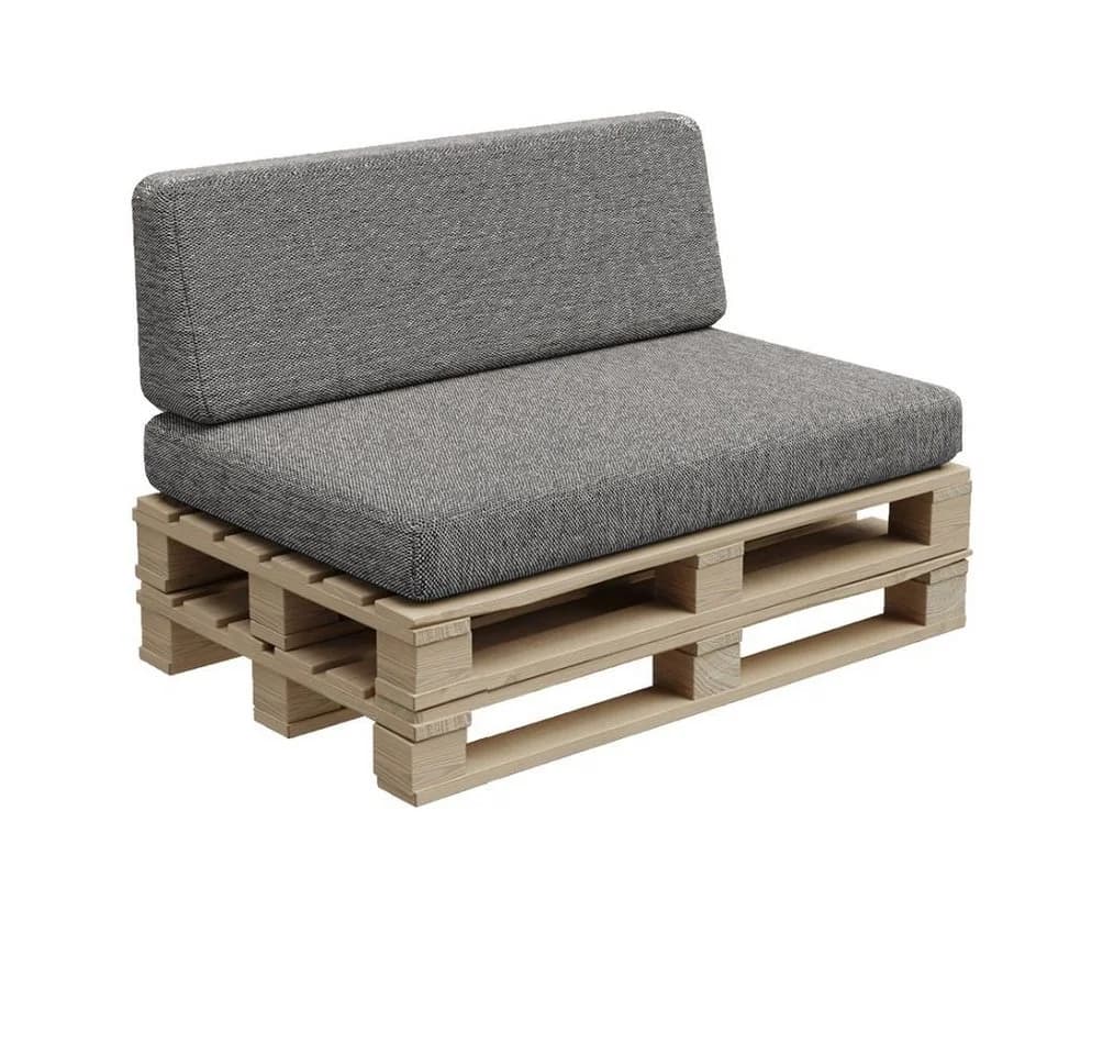 FAVRE Palettenkissen Set Grau Outdoor Gartenkissen - Bild 2