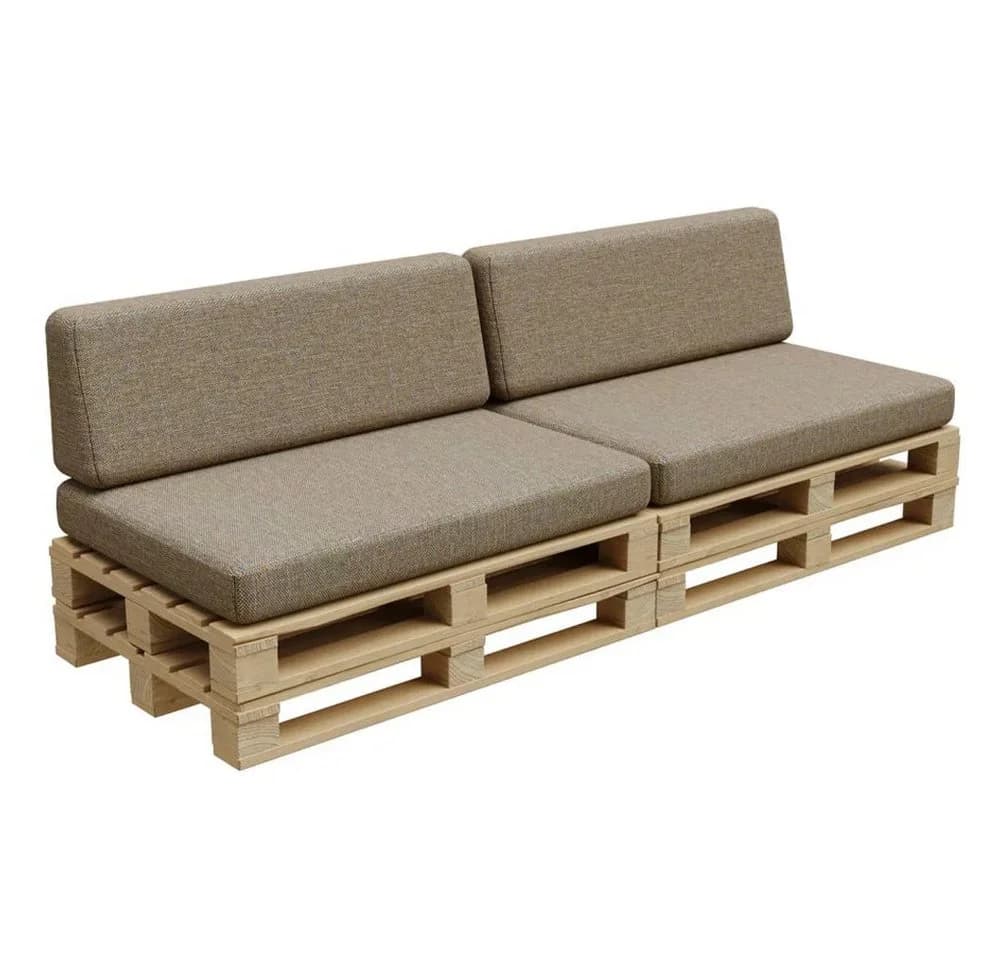 FAVRE Palettenkissen Grau Polyester Outdoor Sitzkissen - Bild 3