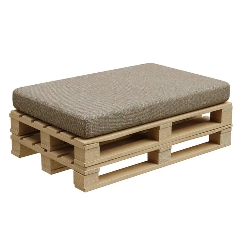 FAVRE Palettenkissen Grau Polyester Outdoor Sitzkissen - Bild 5