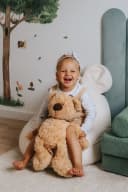 FAVRE Sitzsack KIDS Kinder Sitzsack mit Ohren Beige Bild 4
