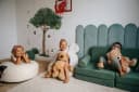 FAVRE Sitzsack KIDS Kinder Sitzsack mit Ohren Beige Bild 5