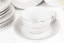 KONSIMO® Kaffeeservice SCANIA 18-tlg. Porzellan Weiß/Gold für 6 Personen Bild 3