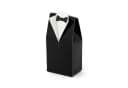 partydeco Geschenkbox Schwarz Weiß 10 Stk Hochzeitsgastgeschenk Bild 2