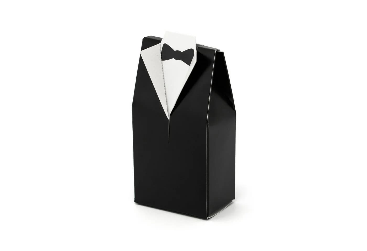 partydeco Geschenkbox Schwarz Weiß 10 Stk Hochzeitsgastgeschenk - Bild 2