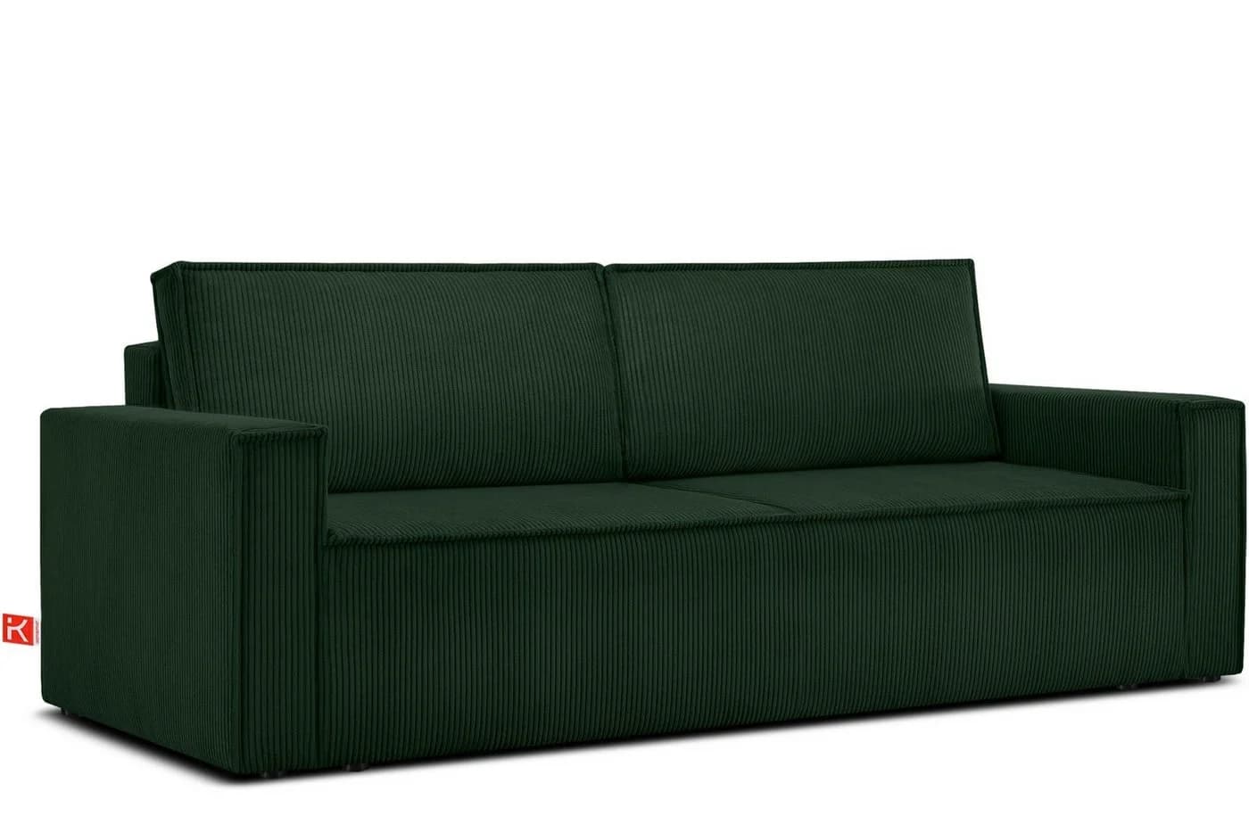 KONSIMO® 3-Sitzer NAPI Sofa mit Schlaffunktion & Bettkasten Dunkelgrün - Bild 2