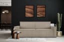 KONSIMO® 3-Sitzer NAPI Sofa mit Schlaffunktion & Bettkasten Beige Bild 1