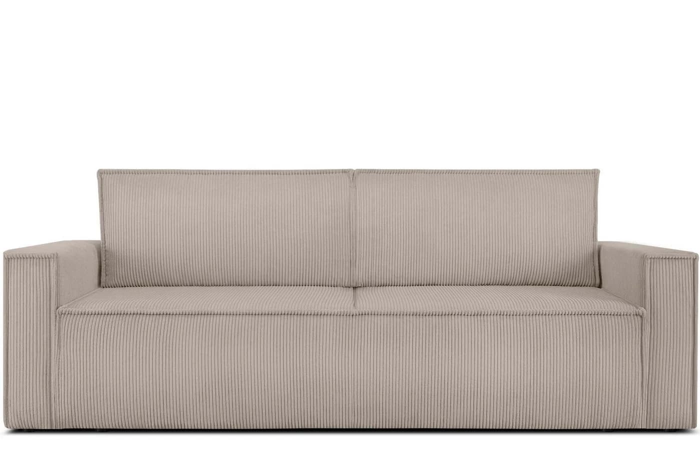 KONSIMO® 3-Sitzer NAPI Sofa mit Schlaffunktion & Bettkasten Beige - Bild 3