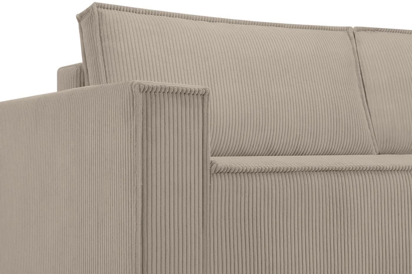 KONSIMO® 3-Sitzer NAPI Sofa mit Schlaffunktion & Bettkasten Beige - Bild 4