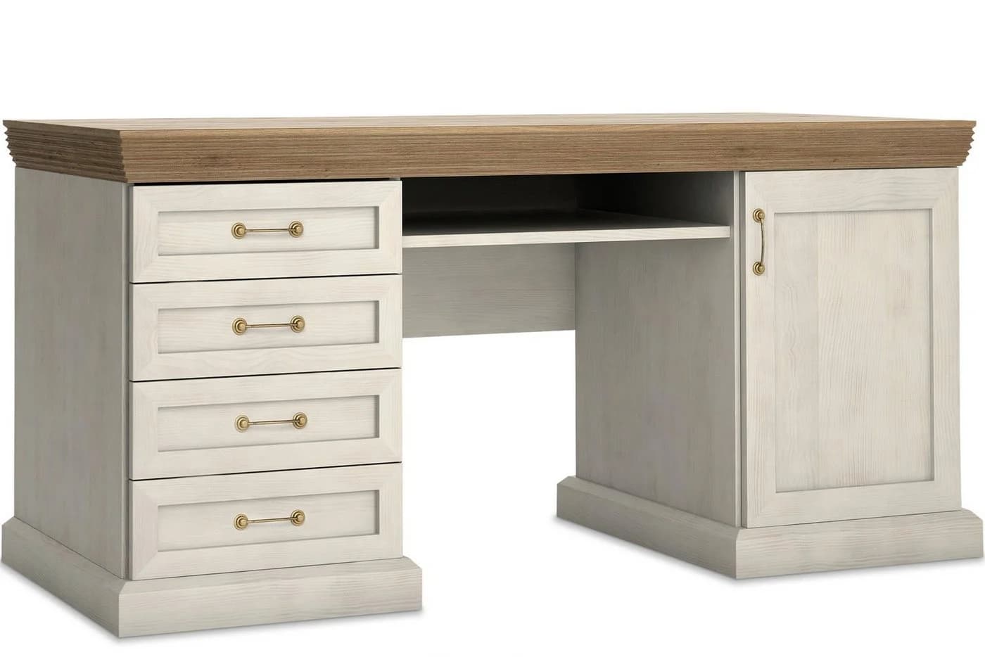 KONSIMO® Schreibtisch ARVEN mit Schubladen und Tür - Bild 3