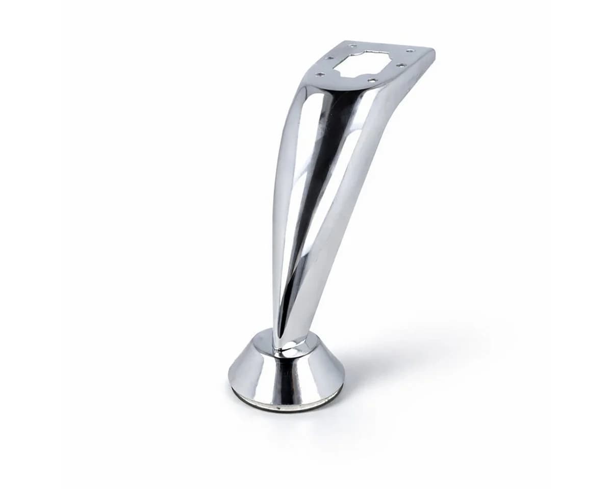 MS Beschläge Möbelfuß 120mm Chrom glänzend Metall - Bild 2