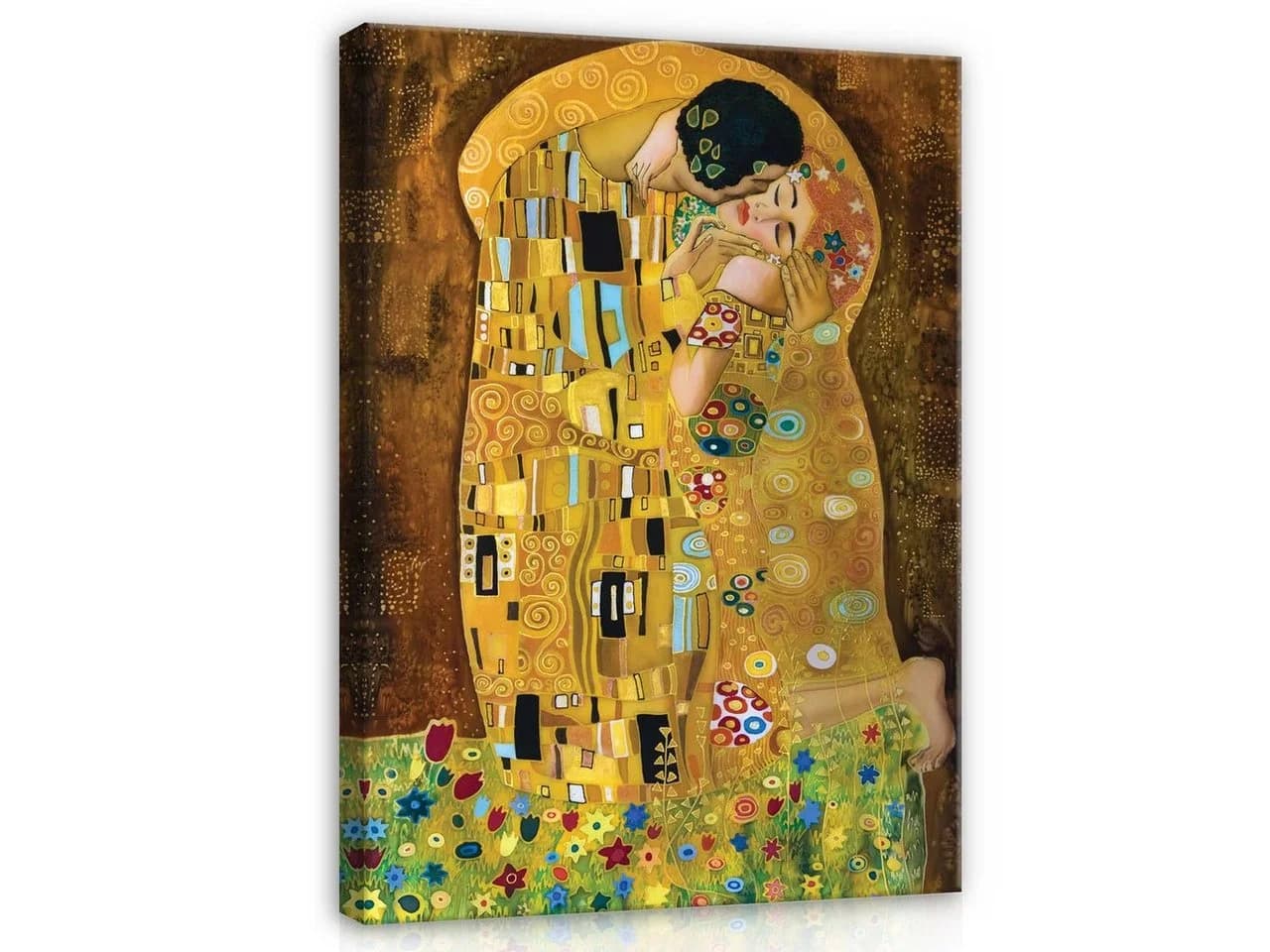 Wallarena Leinwandbild Gustav Klimt Der Kuss Abstrakt XXL - Bild 2