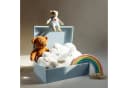 Creative Deco Holzkiste mit Deckel 40x30x14 cm Erinnerungsbox Baby Bild 1