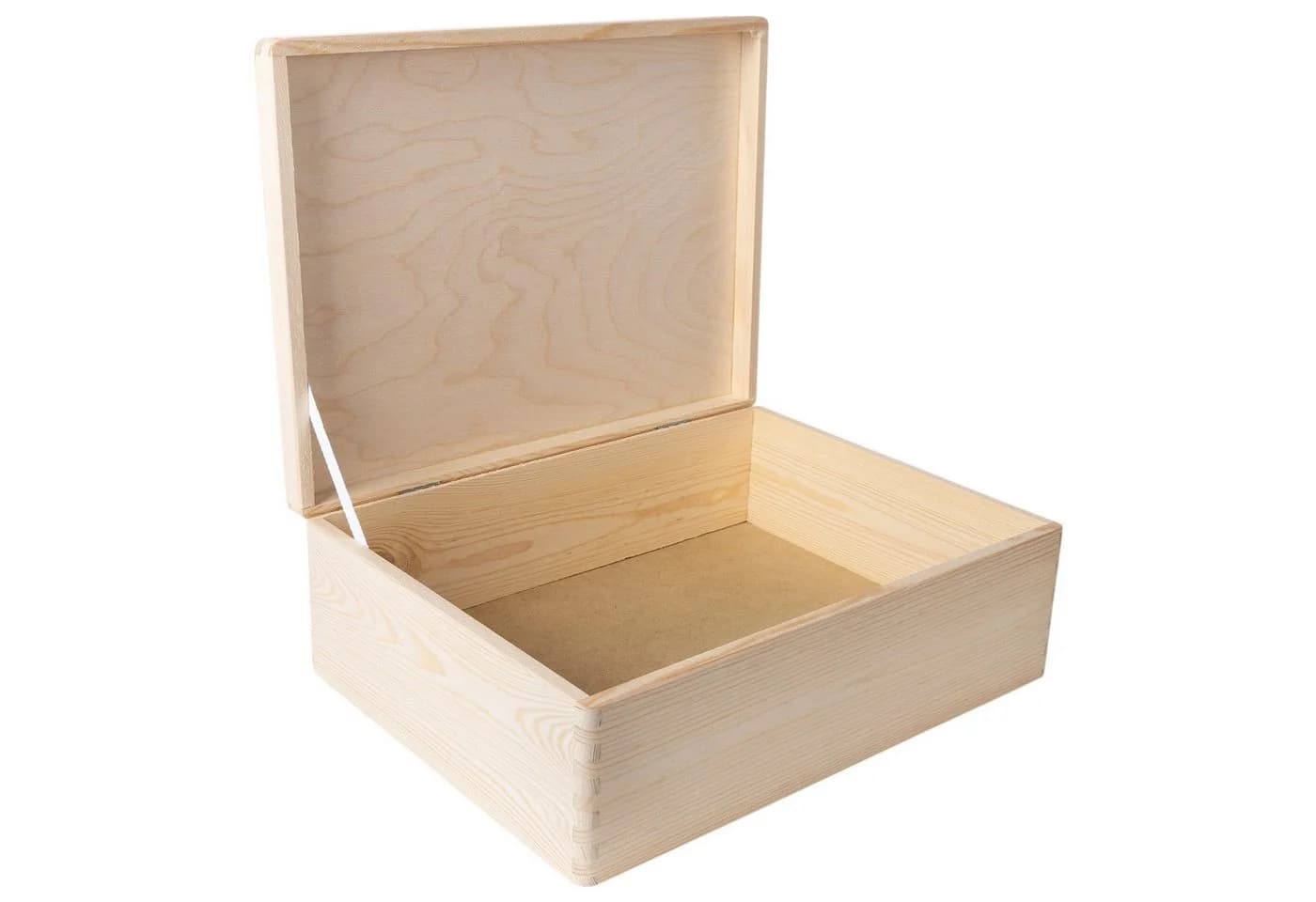 Creative Deco Unlackierte Holzkiste mit Deckel als Erinnerungsbox - Bild 2