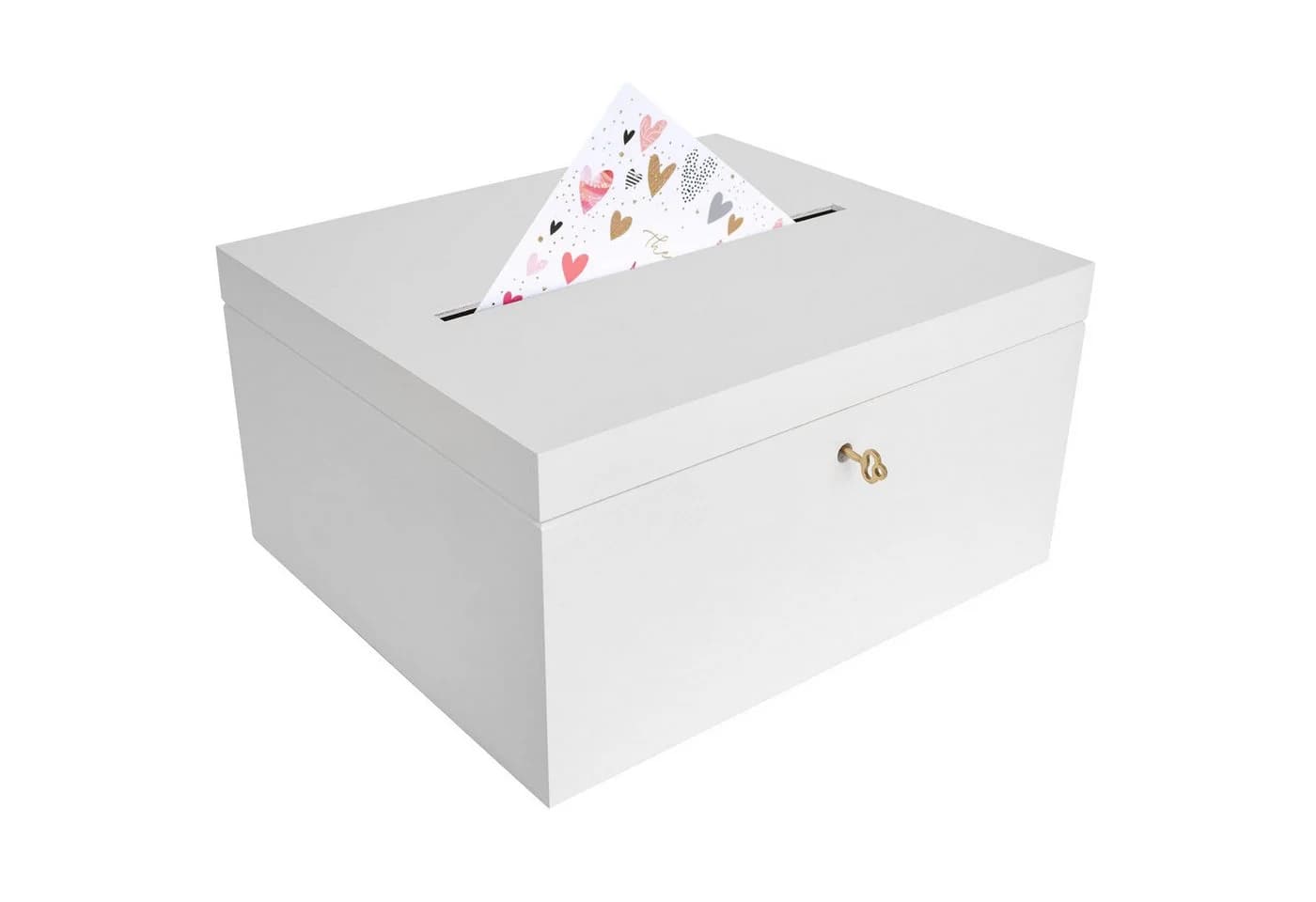 Creative Deco Dekokiste Holzkiste Kartenbox Hochzeit Weiß - Bild 2
