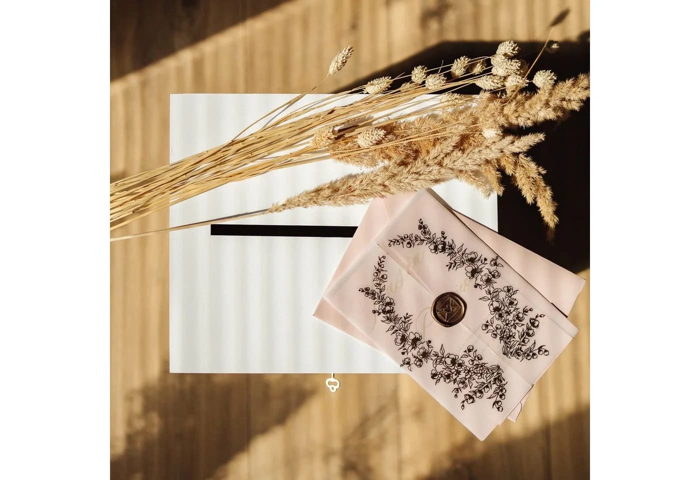 Creative Deco Dekokiste Holzkiste Kartenbox Hochzeit Weiß - Bild 5