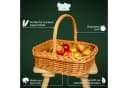 Creative Home Weidentablett mit Henkel - Korbtablett Natur Bild 5