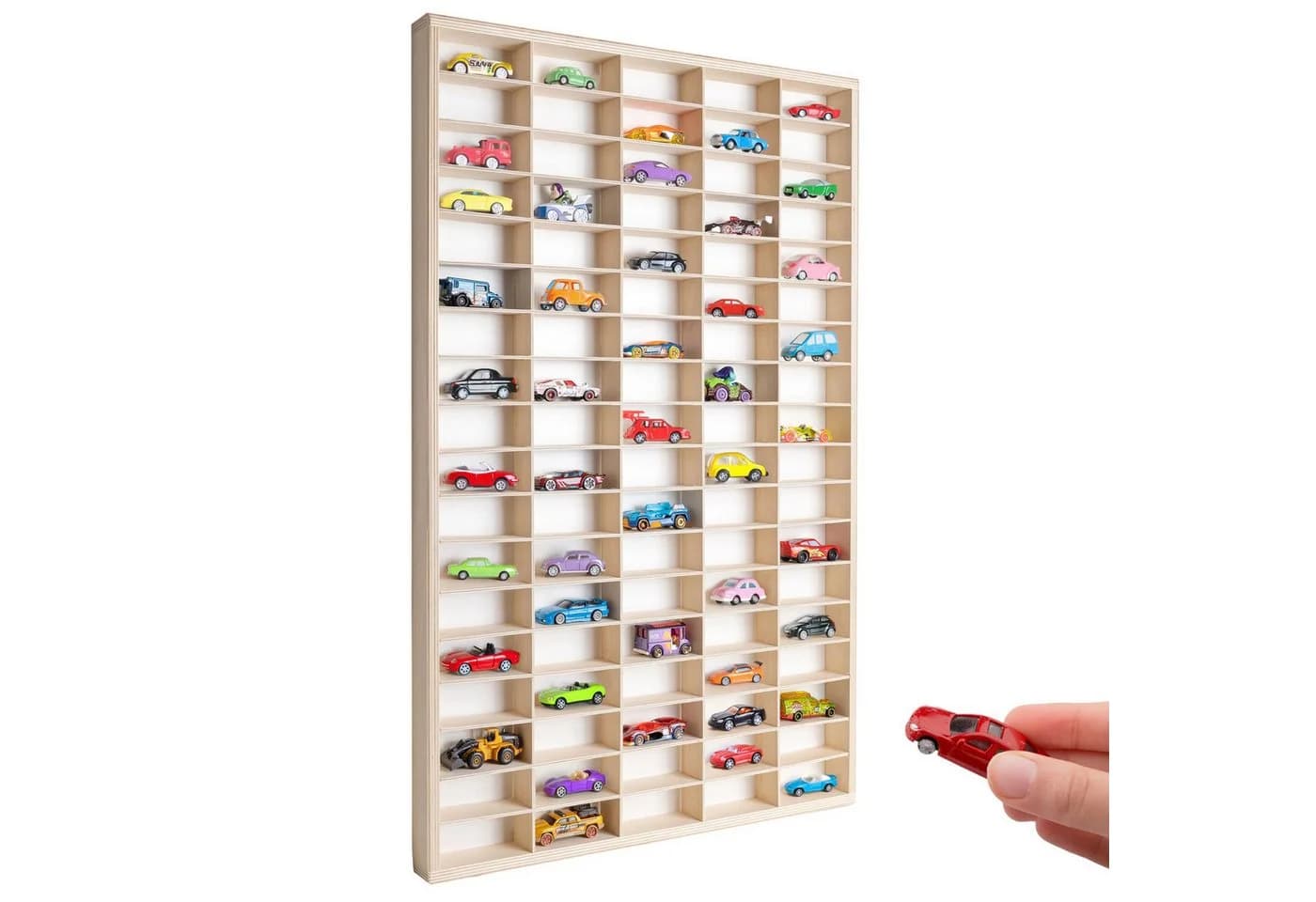 Creative Deco Schubladenbox Sammlervitrine Holz für 90 Autos - Bild 2