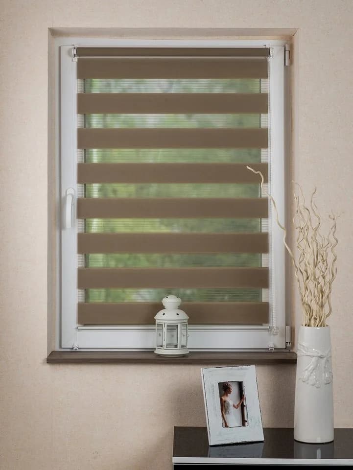 MDEKOR Doppelrollo Beige Stufenlos Verstellbar - Bild 5