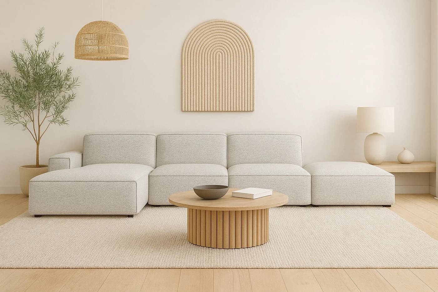Kaiser Möbel Ecksofa Cursal Modulares L-Sofa Beige - Bild 2