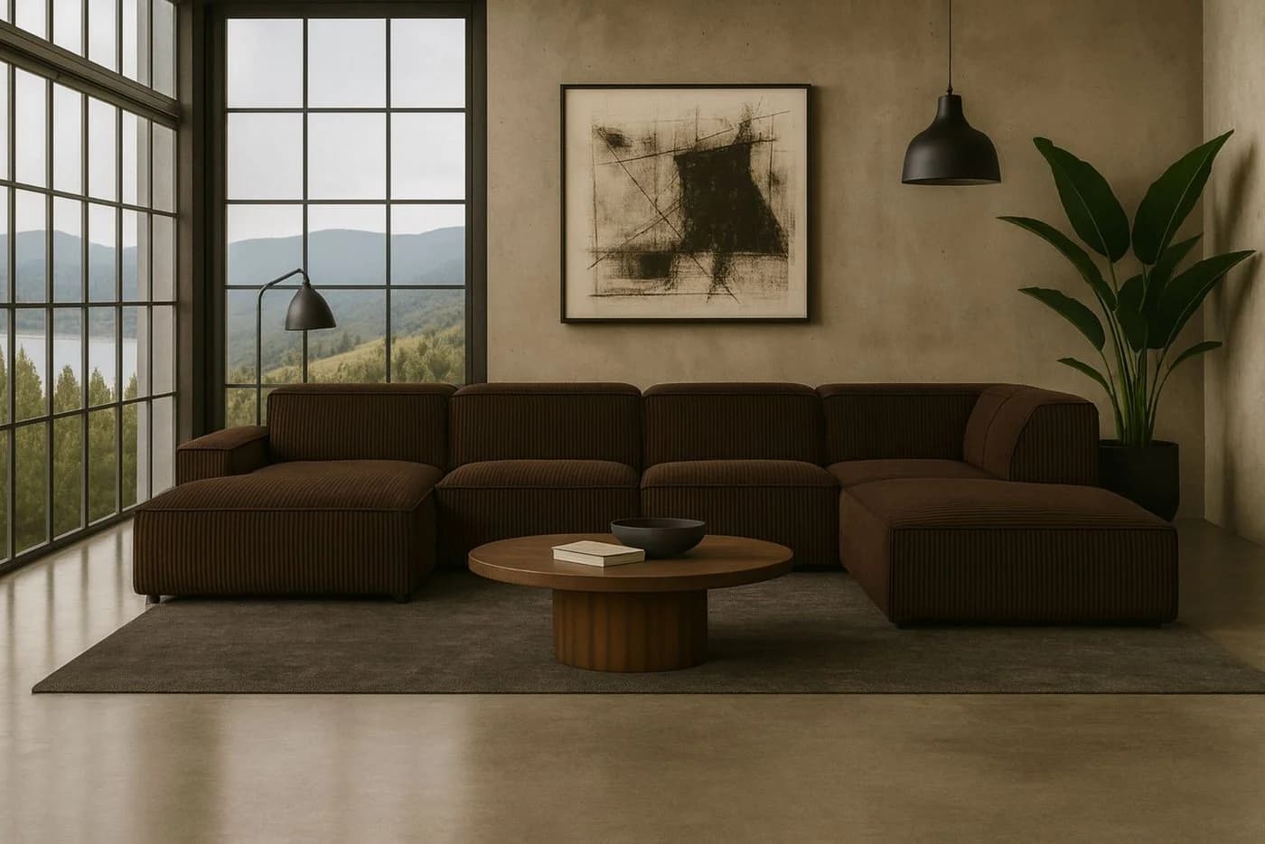 Kaiser Möbel Ecksofa Cursal V Braun Modulares Design - Bild 2