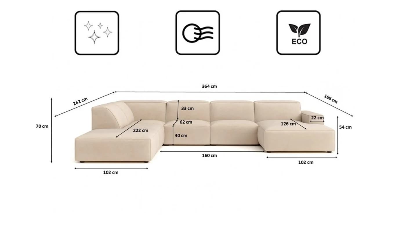Kaiser Möbel Ecksofa Cursal V Modulares Design - Bild 3