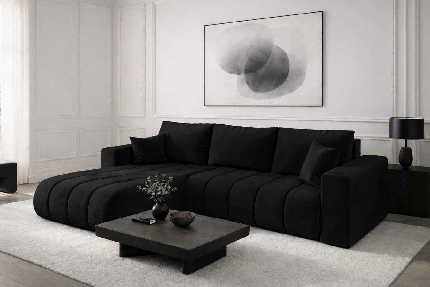 Kaiser Möbel Ecksofa MILO PREMIUM mit Schlaffunktion grau - Bild 2