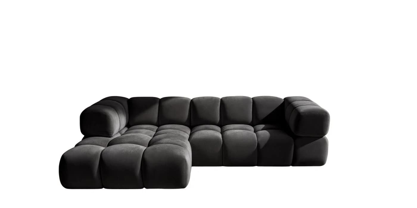 Kaiser Möbel Ecksofa AVERRO Premium-Velours Bluvel