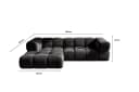 Kaiser Möbel Ecksofa AVERRO Premium-Velours Bluvel Bild 3