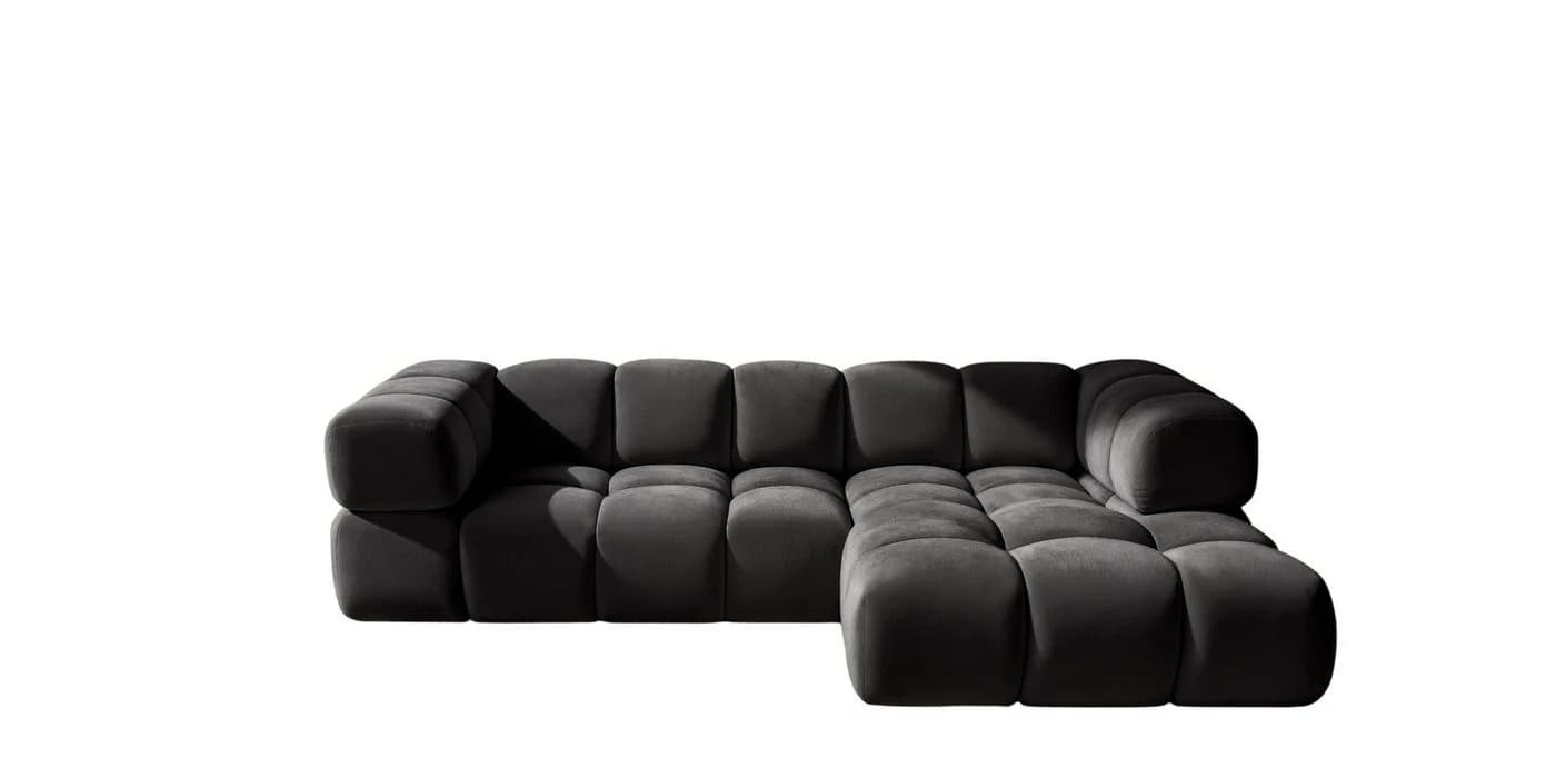 Kaiser Möbel Ecksofa AVERRO Premium-Velours Bluvel