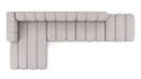 Kaiser Möbel Ecksofa GRAND L mit Hocker, Modulares L-Ecksofa, Premium-Velours Salvador Bild 4