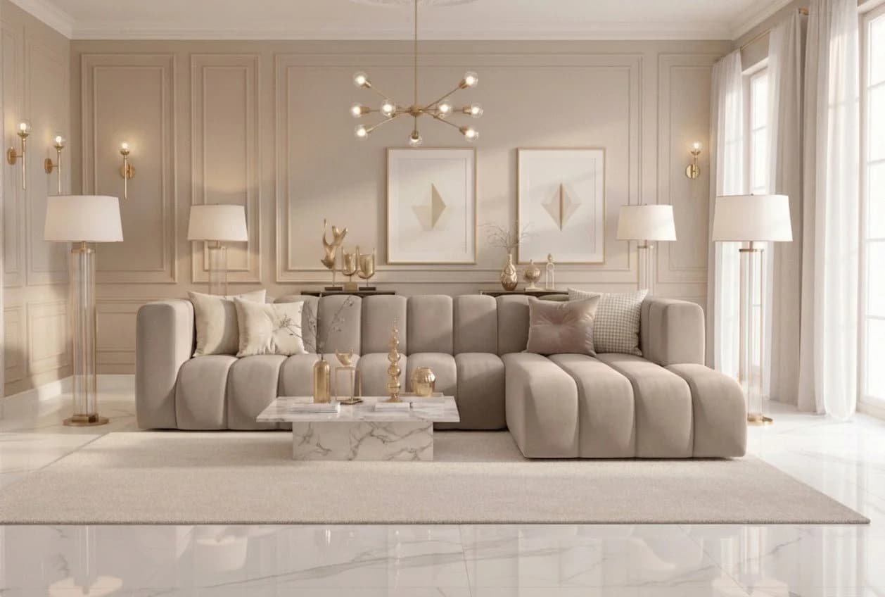 Kaiser Möbel Ecksofa Salvador Grand L 318 cm Premium-Samt - Bild 2