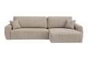 Kaiser Möbel Ecksofa mit Schlaffunktion und Bettkasten Ariel L Cord-Sofa aus Stoff Poso Bild 1