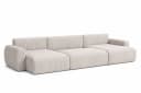 Kaiser Möbel Ecksofa Ariel UXL mit Schlaffunktion und Bettkasten Beige Cordstoff Bild 4
